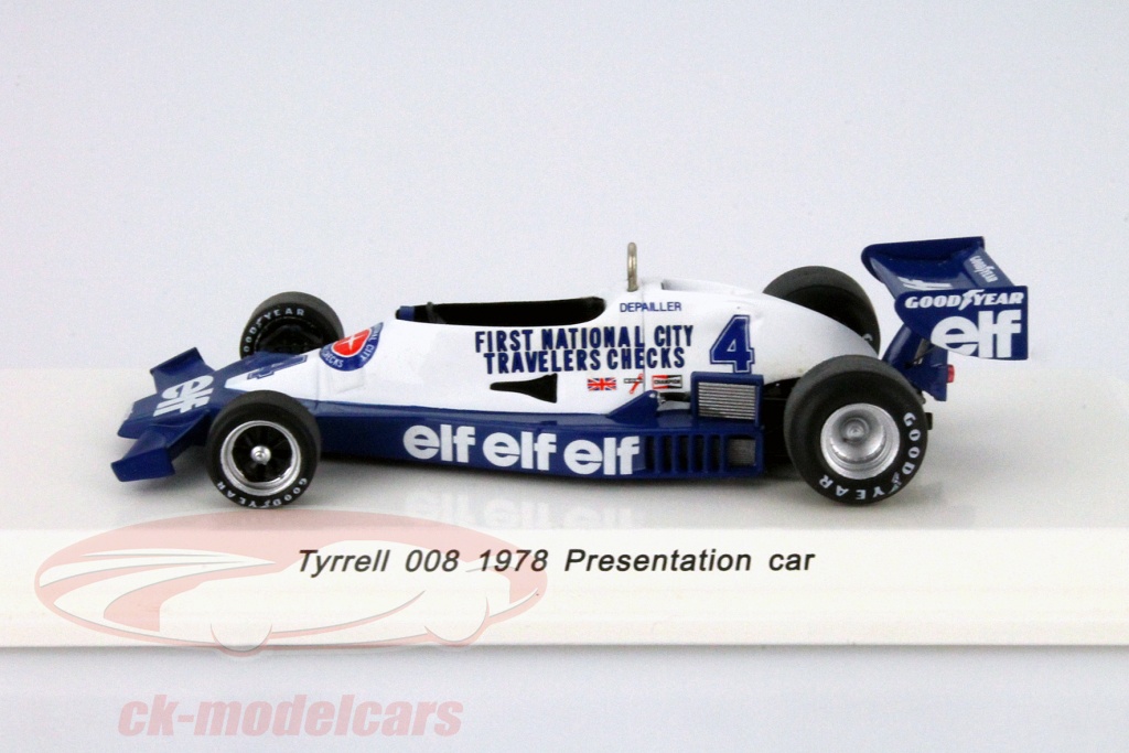 R70111 Spark 1:43 Tyrrell 008 #4 プレゼンテーション カー フォーミュラ 1 1978 Depailler R70111 ...