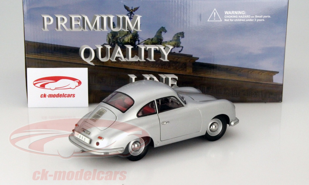 Schuco 450025300, Silver Porsche 356 Gmünd, Modelauto, 1:18
