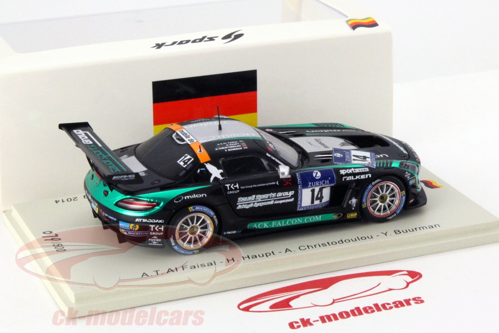 Miniature Spark Mercedes-AMG GT3 #5 – 1/43, 24h Nürburgring 2018, Black Falcon