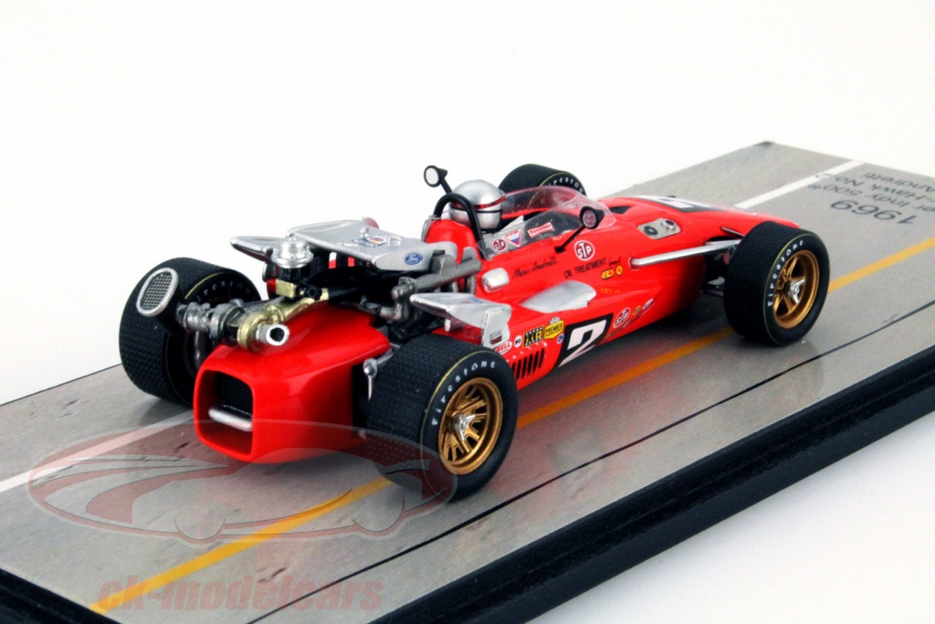 Spark 1:43 Mario Andretti Brawner Hawk #2 Winner Indy 500 1969 