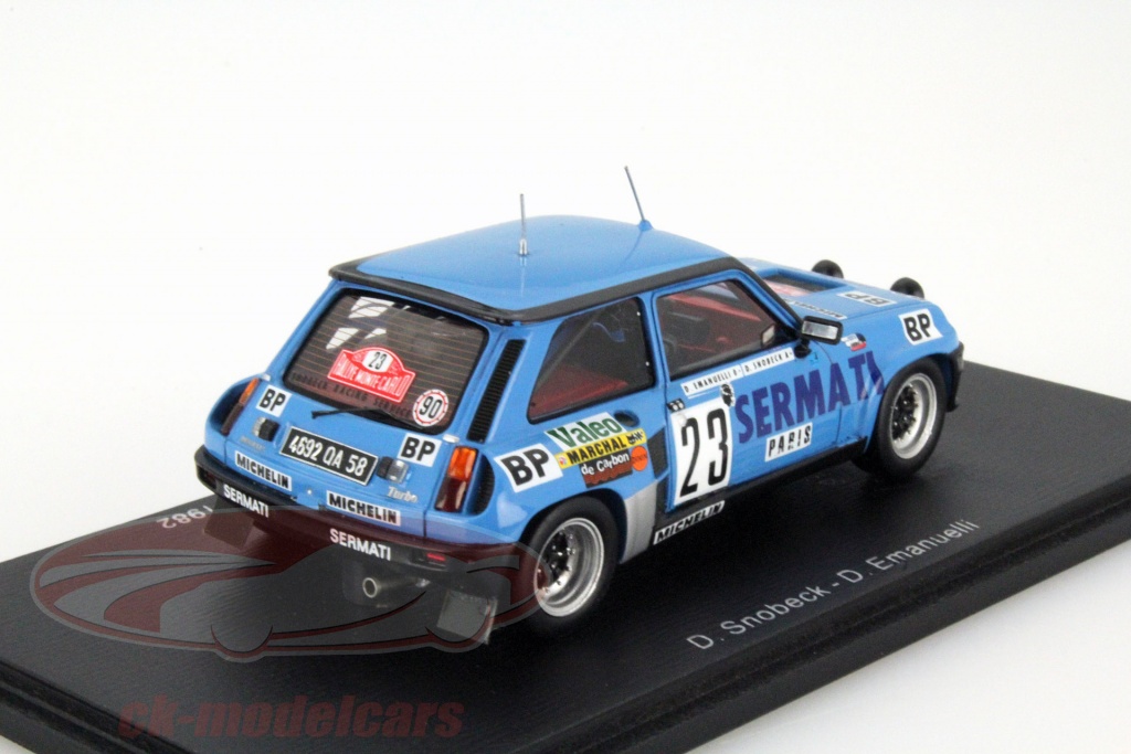 Miniature Voiture 1:43 Spark Renault R5 Turbo #25 – Europa Cup 1982 Pilote M. Gabriel