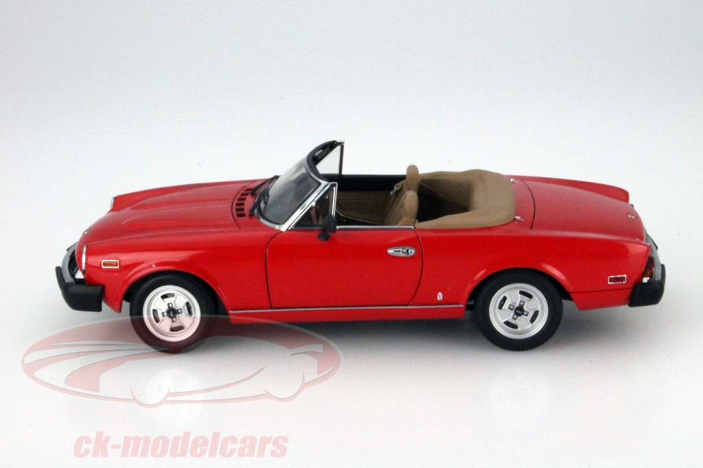 FIAT 124 SPIDER 1:18 スケールモデル AUTOart 1:18 フィアット124スパイダーブラック/ブラック分
