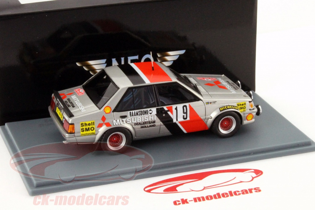 Miniature 1/43 Mitsubishi Lancer 1975 Bleue - Diecast Blue Box - Ancien Stock Jamais Ouvert