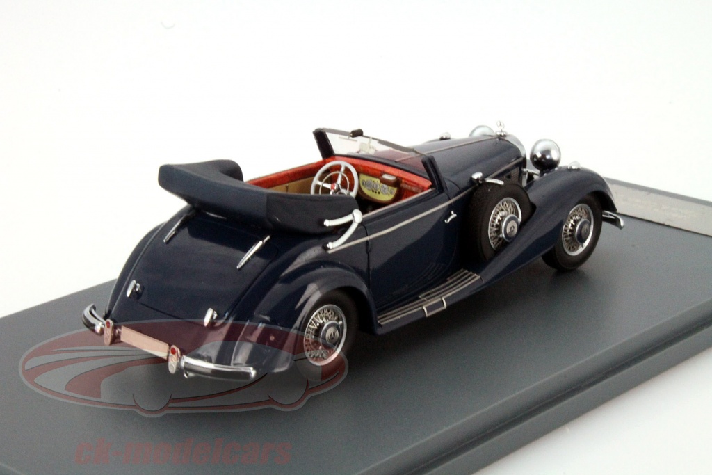 Neo 1:43 Mercedes-Benz 540K Type A Cabriolet Year 1936 dark blue