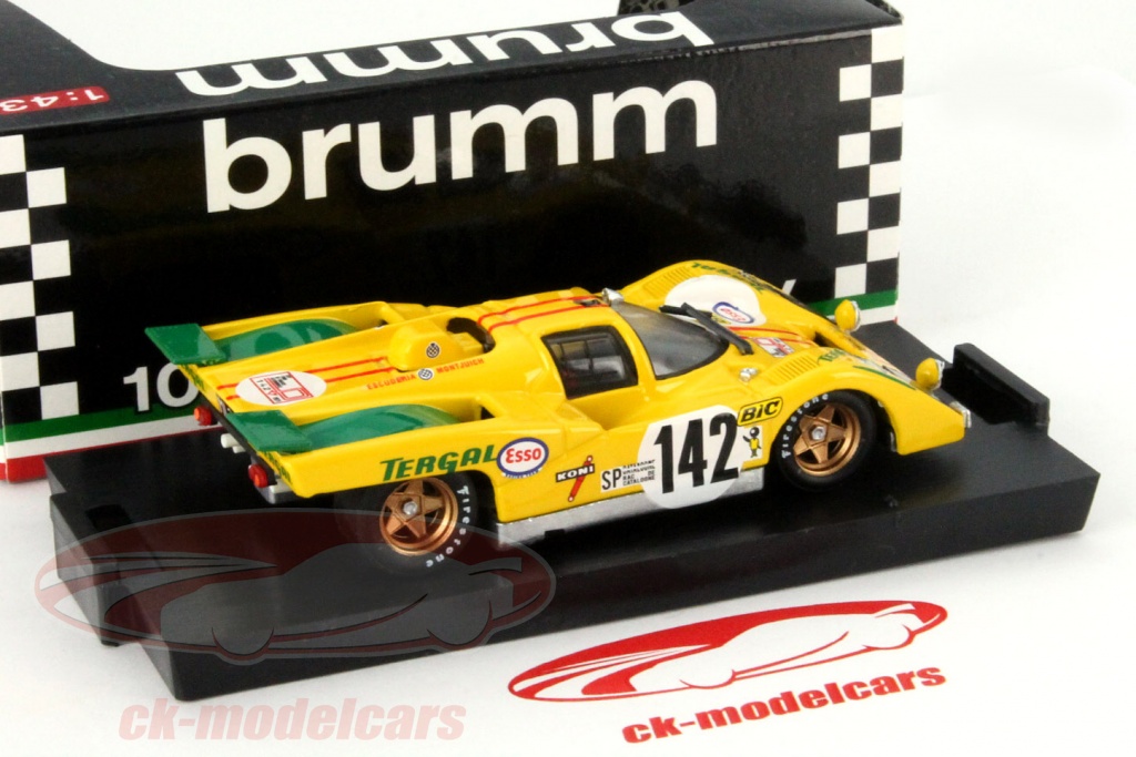Miniature Brumm Ferrari 512M #9 – Reproduction Le Mans 1971, Équipage De Fierlandt/De Cadenet, Échelle 1/43