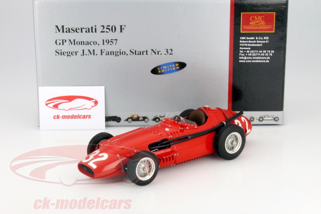 Miniature CMR 1/18 - Maserati 250F #1 Fangio, GP Allemagne 1957