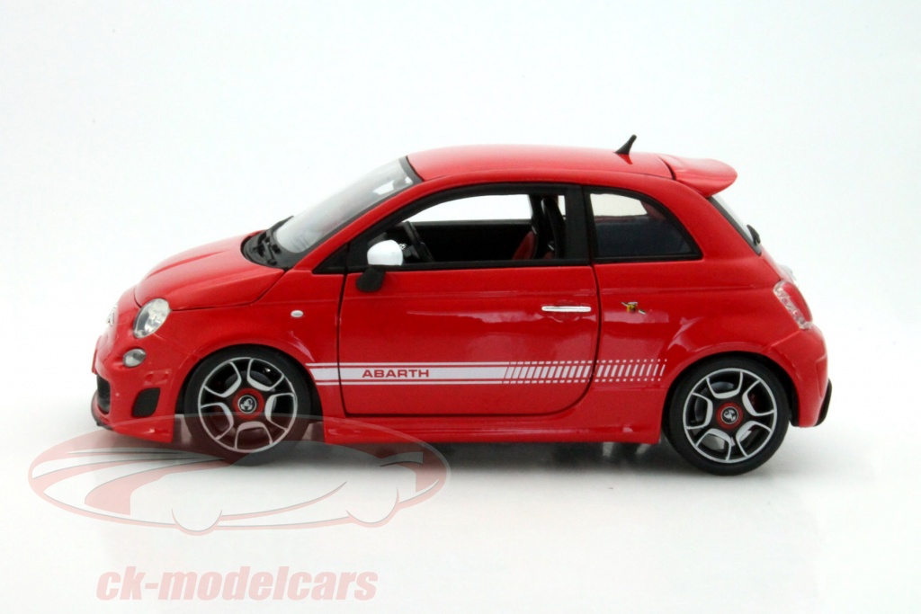 京商 × burago 1/18 ABARTH 500 Red ブラーゴ アバルト レッド