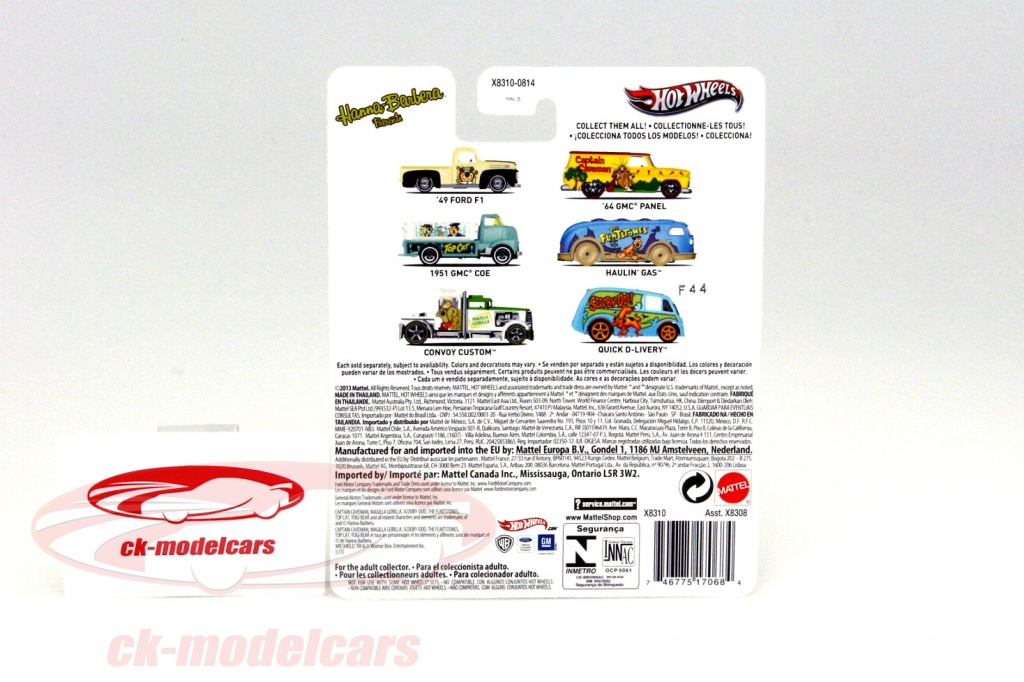 Hot Wheels Pop Culture 51 GMC Coe Truck – 1:64 Die-Cast Car With Real Riders Tires - View #2