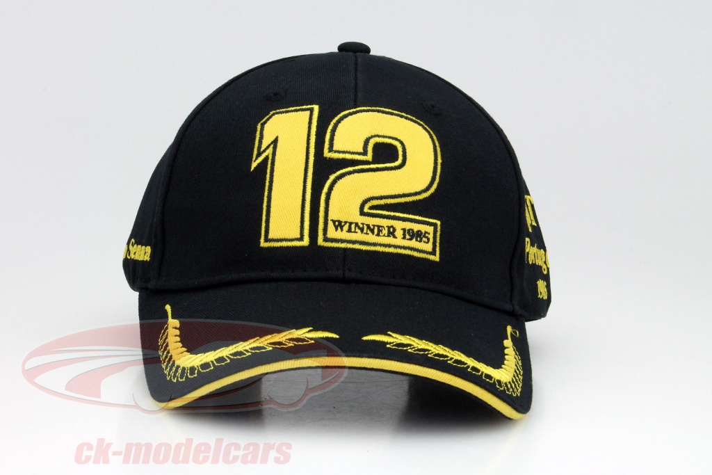 Ayrton Senna Cap 1st Victory 1985 black / gold ASF-15-012 ASF-15-012 ...