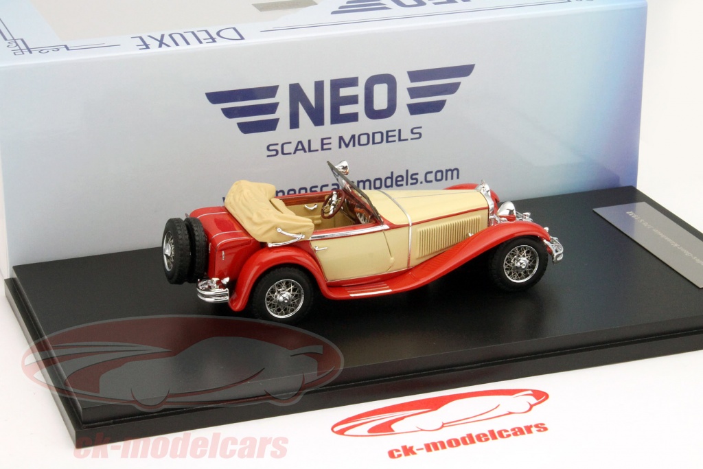 Neo 1/43 Maserati Sebring II Rouge – Modèle Résine限量版, échelle 1:43 Par Neo Scale Models