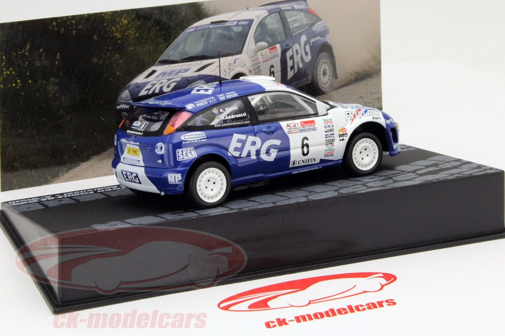 Voiture Miniatures Ford Focus WRC #6 Rally Norway 2009 Solberg Menkerud Altaya 1/43 - Modèle Rallye Orange
