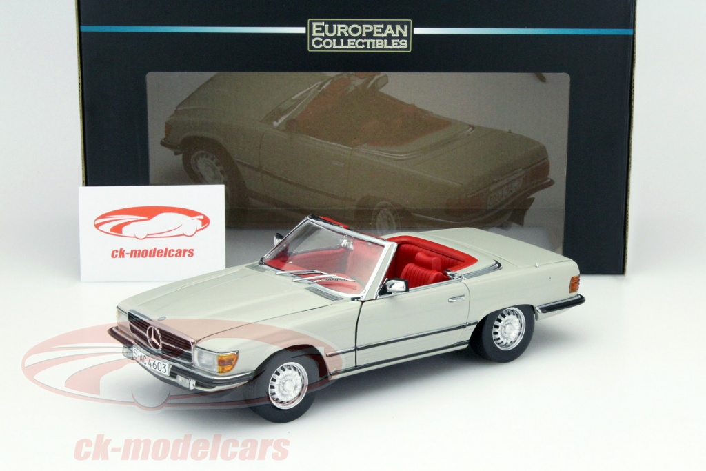 Modèle Réduit Mercedes 350 SL Nacoral 1/24 Rouge - Année 1973 - Occasion