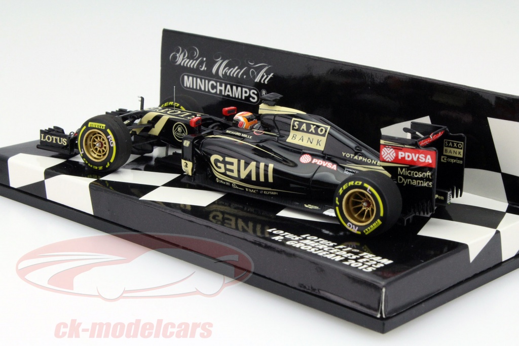Minichamps 417150108 ölçek 1: 43 Lotus F1 Team E23 R Grosjean 3. Platz Belçika GP 5.118,1 cm Replika model oyuncak