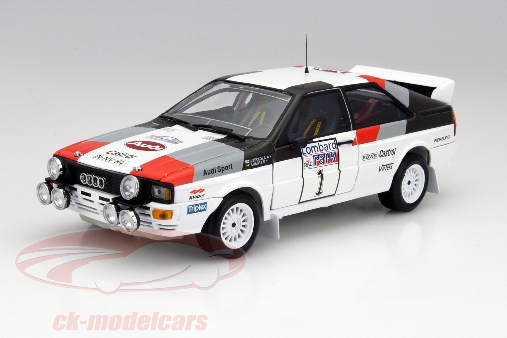 Sun Star Models 1:18 Audi Quattro Rally #1 ウィナー Lombard RAC Rallye 1982 ...