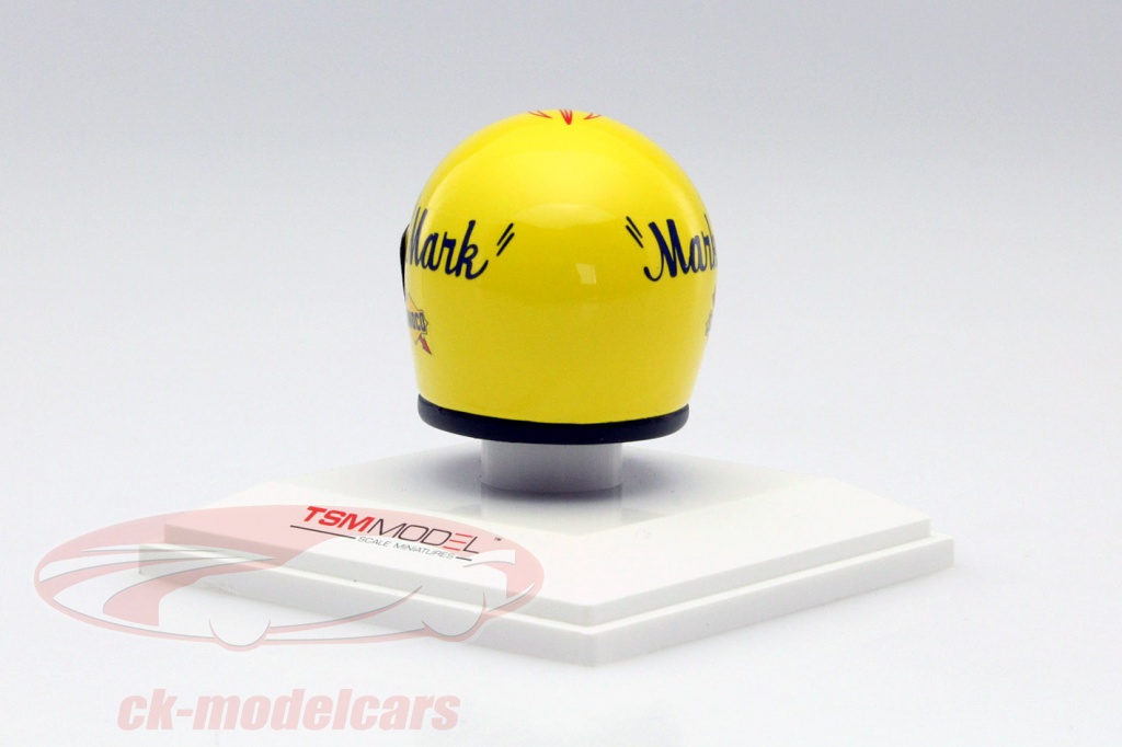 Miniature Casque Mark Donohue 1973 Penske – Truescale Miniatures TSM – Échelle 1/8