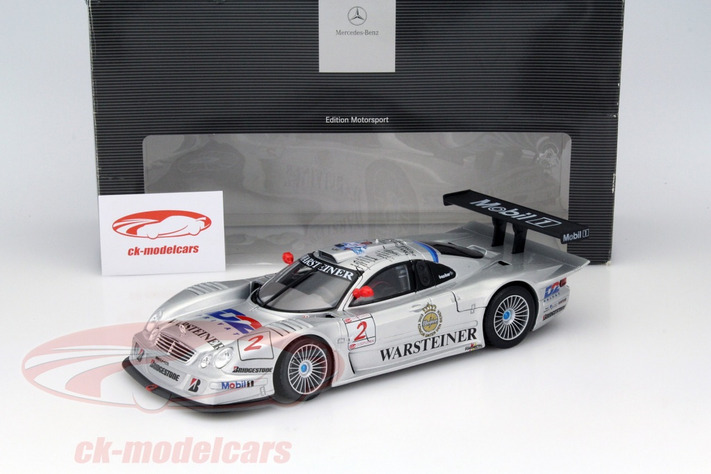 Modèle Voiture Mercedes-Benz CLK GTR Maisto 1/18 - Bleu - Occasion à Exposer