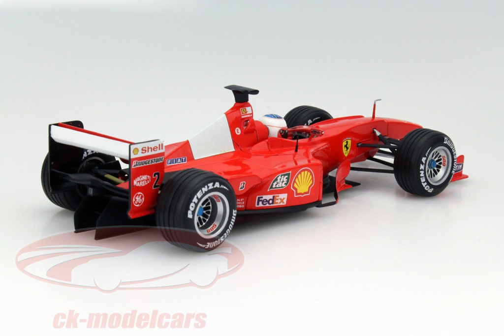 Voiture F1 Ferrari F2002 #2 Barrichello - échelle 1/18 Hot Wheels Mattel - Occasion