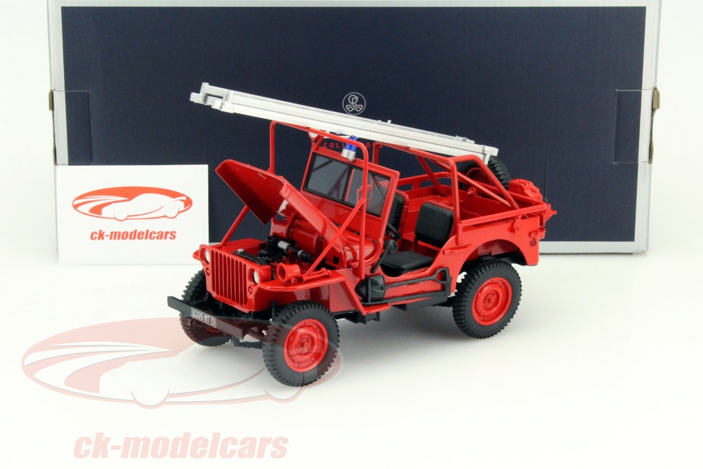 Modèle Réduit Jeep Des Pompiers 1988 - Norev échelle 1:18 - Matière Métal - Neuf