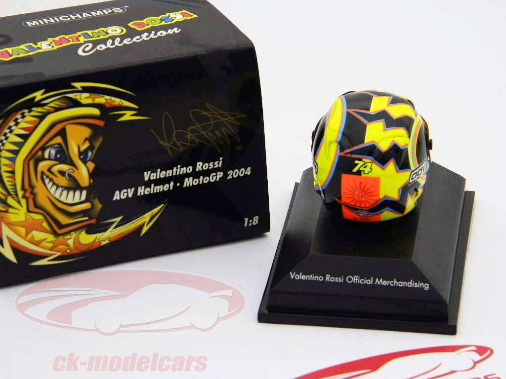 Réplique Casque Motogp 1/5 Casque Miniature Valentino Rossi VR46 1/5 - Collection Officielle, Déco Moto, Cadeau Pour Fans, Unisexe Modèle Réduit Casque Moto