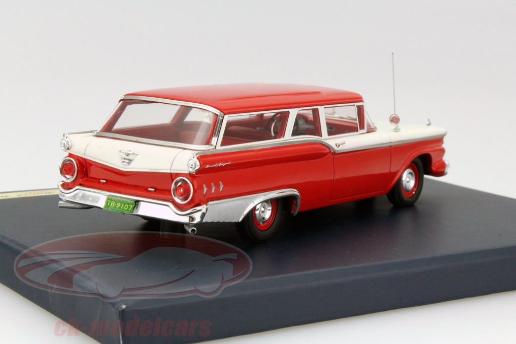 GENUINE 1/43 フォード ランチ ワゴン 1959 レッド/ホワイト