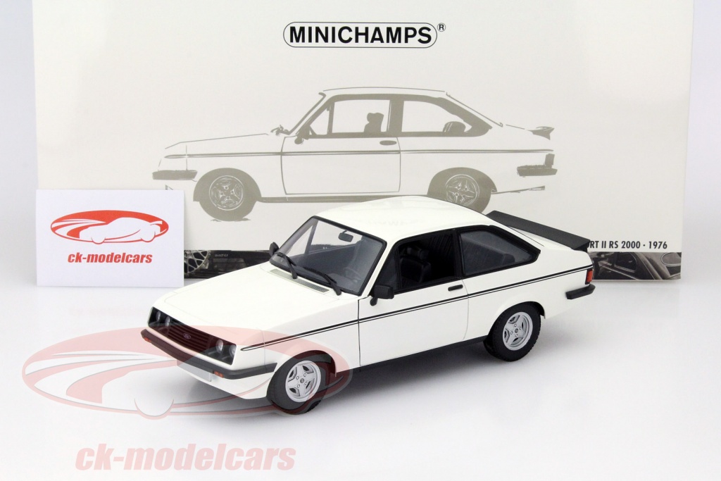 Minichamps 1:18 Ford Escort MK II RS 2000 Año De Construcción 1976 Azul Claro 1 43 940084300