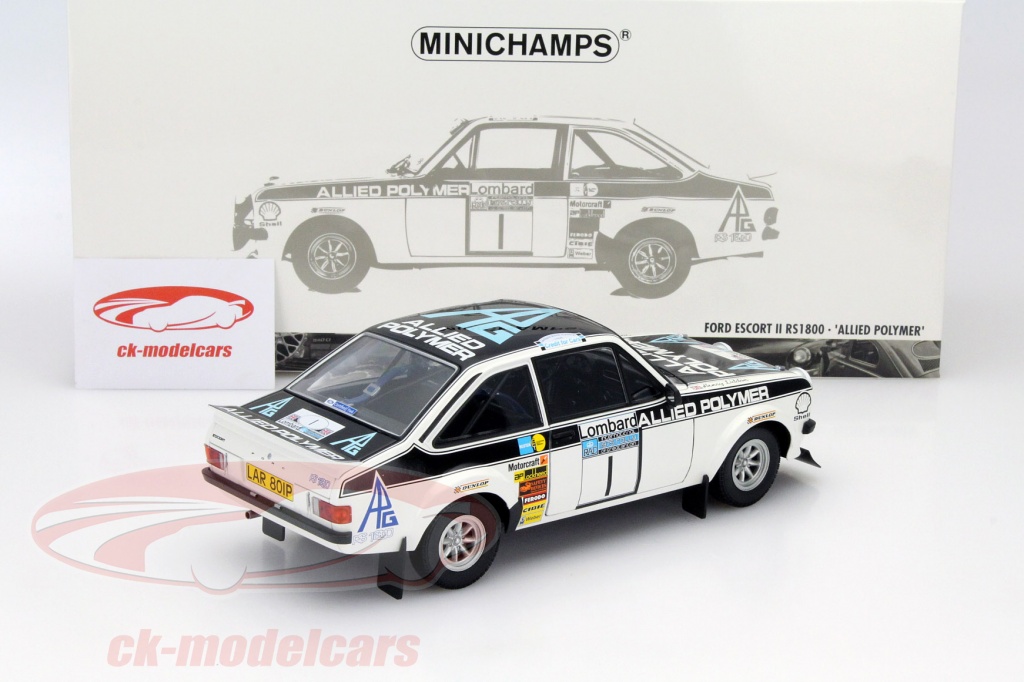Miniature IXO 1/43 – Ford Escort RS1800 – Rallye RAC 1975 – Vainqueur Makinen