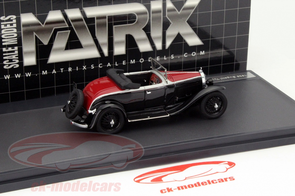 Matrix 1:43 Bugatti T57S Atlantic Año de construcción 1937 negro