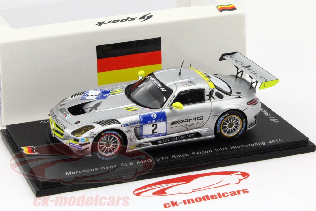 Modèle Réduit Mercedes-Benz SLS AMG GT3 Nürburgring 2015 #33 - Spark 1:43 - Édition Limitée