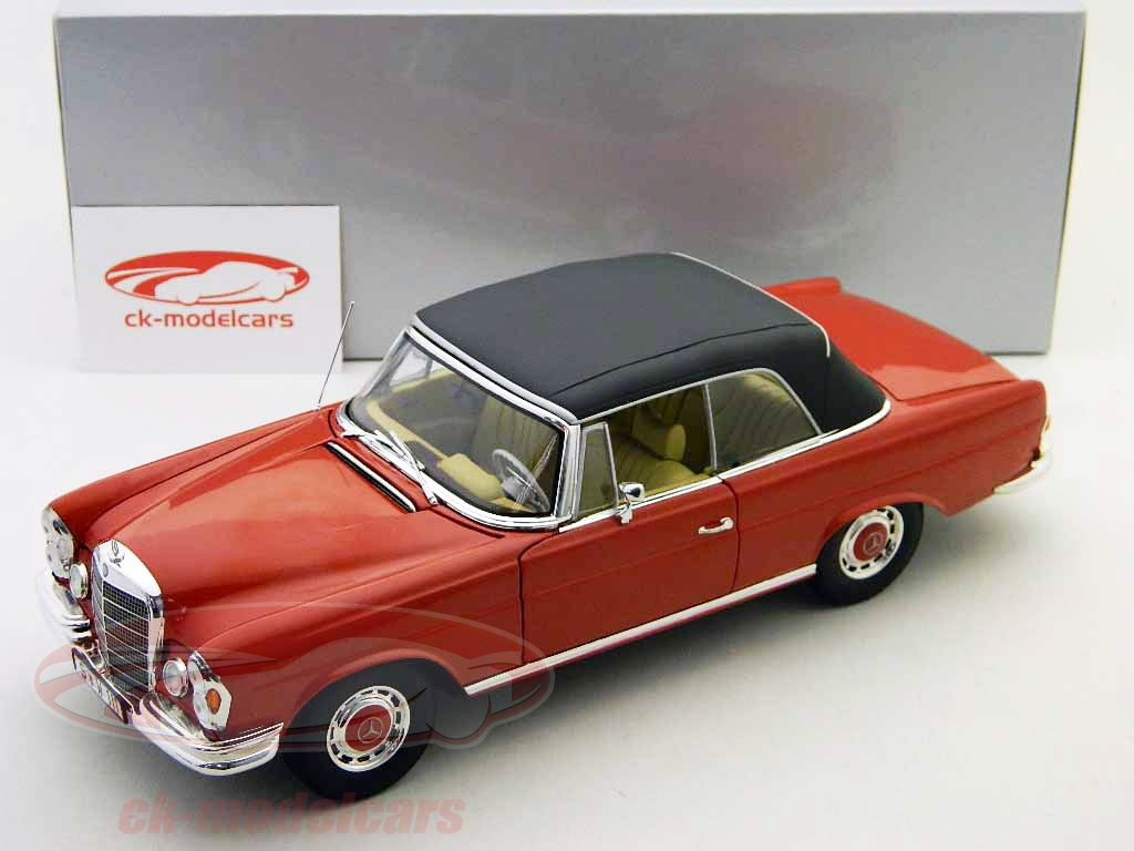 Maisto 1/18 - Mercedes Benz 280SE Cabriolet 1966 - Rouge - Occasion