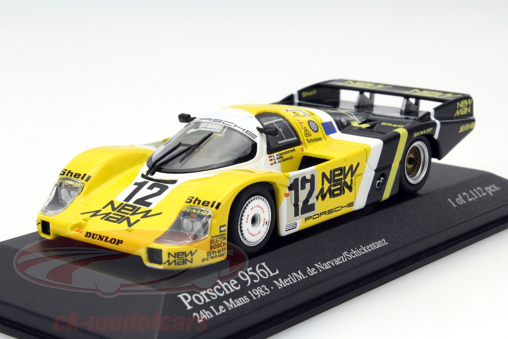 Porsche 956L #12 4th Place 24h LeMans 1983 1:43 Minichamps