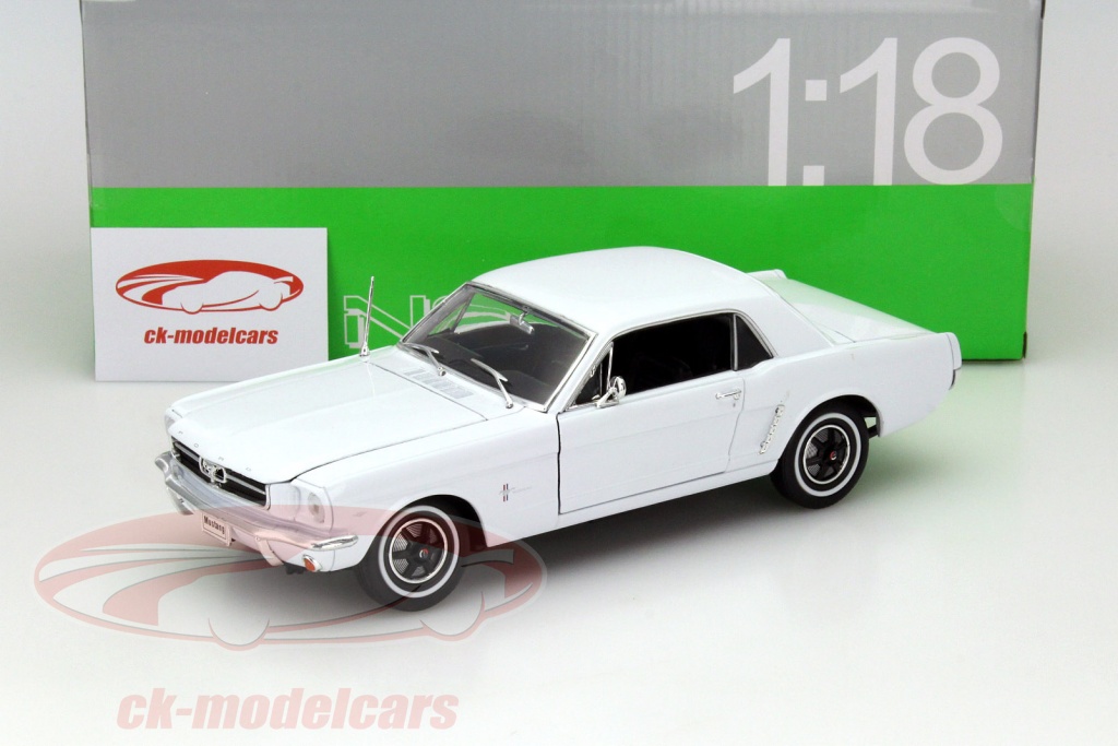 Ford Mustang Cabrio 1964 1/2 Rouge Véhicule Miniature 12519 Welly 1/18