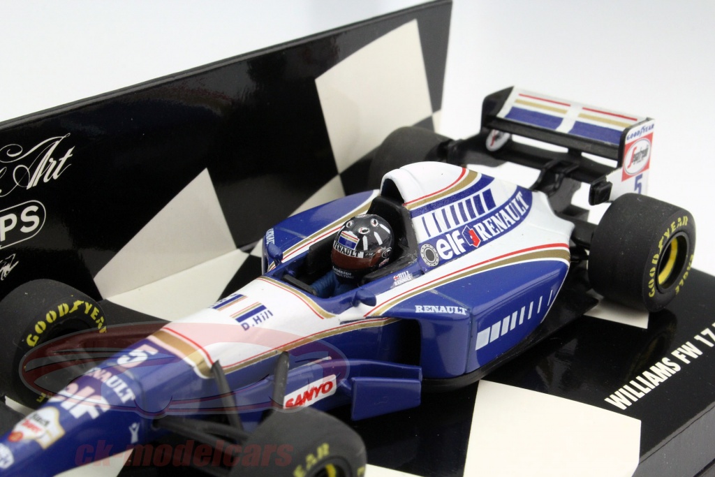 F1 Williams Renault FW17 De Damon Hill - Onyx 1/18 - Métal Bleu - Neuf