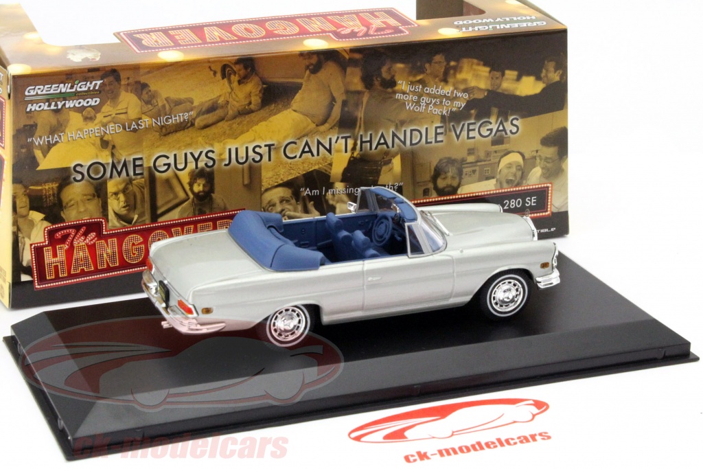 Greenlight 1/43 Mercedes 280 SEL 4.5 (W108) 1972 – Noire – Rocky IV – Neuf