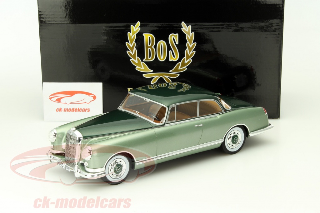 BoS-Models 1:18 Mercedes-Benz 300B Pininfarina Year 1955 green metallic ...
