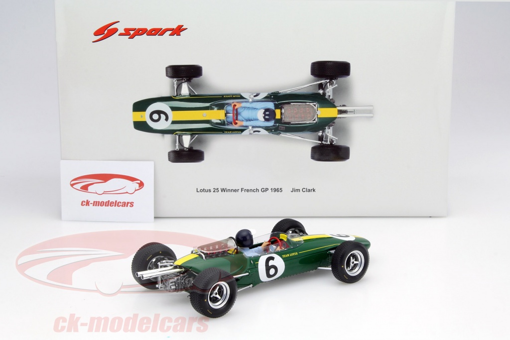 FIGURINE 1/18 JIM CLARK IMMENSE VROOM NOT PEINT FOR QUARTZO SPARK EXOTO
