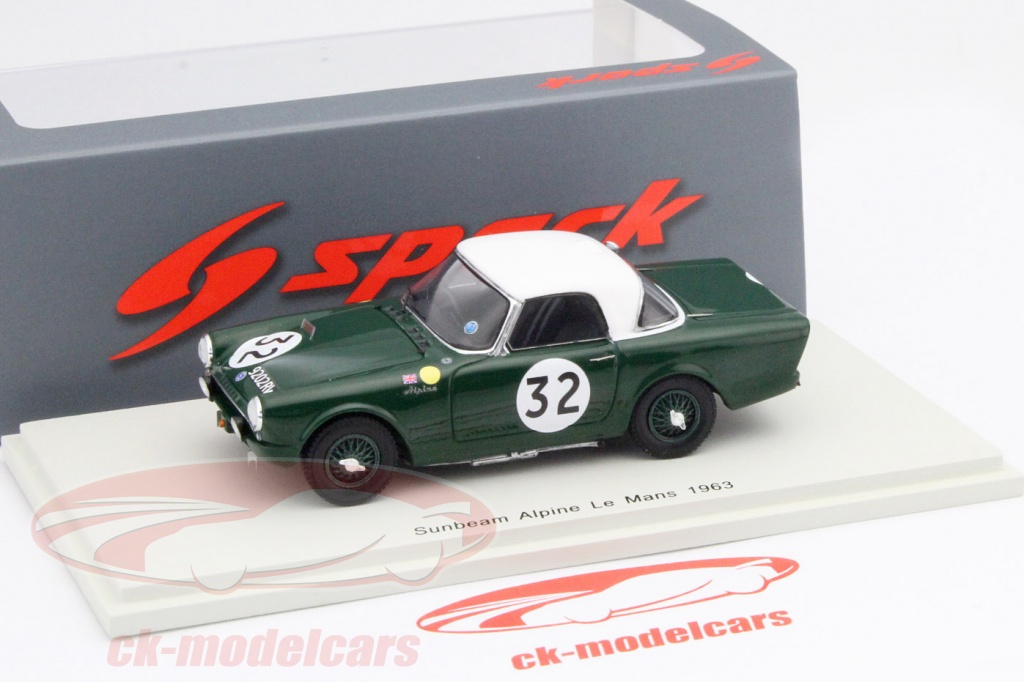 Miniature Spark 1/43 - Sunbeam Alpine #32 Le Mans 1962 - Harper / Procter