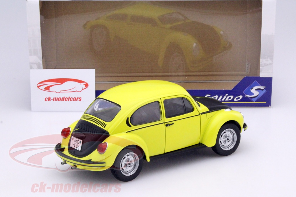 Solido 1/18 Volkswagen Coccinelle 1303 GSR - Jaune Et Noir - Occasion (Boîte Abîmée)