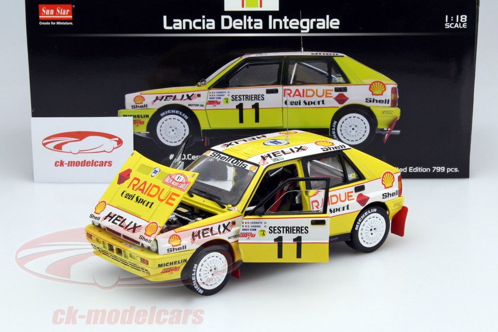 Modèle réduit Lancia Delta Hf Integrale 16v 1989 1/18 | Sunstar