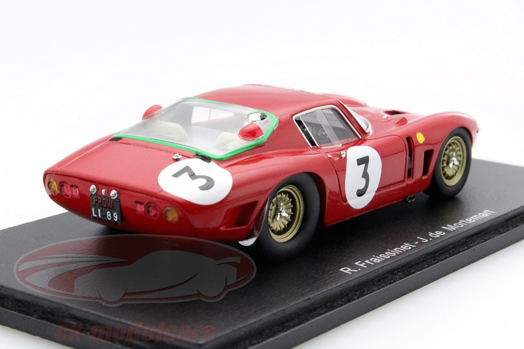Décalcomanies 1:43 Pour Iso Grifo #3 Des 24h Du Mans 1965 - Pilotes Mortemart/Fraissinet, Marque ALO Decals