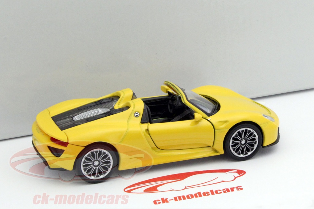 Miniature Porsche 918 Spyder 1:32 - Voiture Die-cast Bleue, Pour Collection Ou Jouet