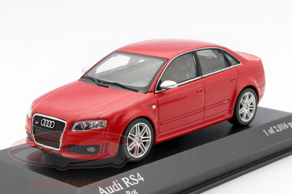 Coche miniatura Audi RS4 1/18 Minichamps negro - Coches-miniaturas.es