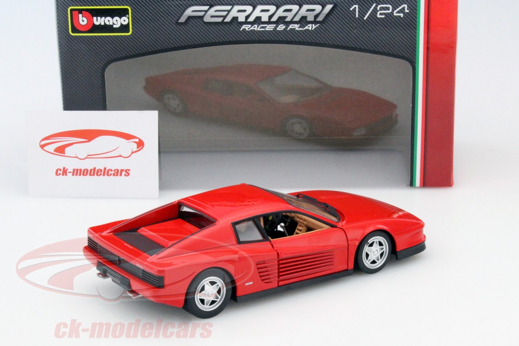 Miniature Bburago Gold – Ferrari Testarossa Rouge – Échelle 1:24 – Vintage