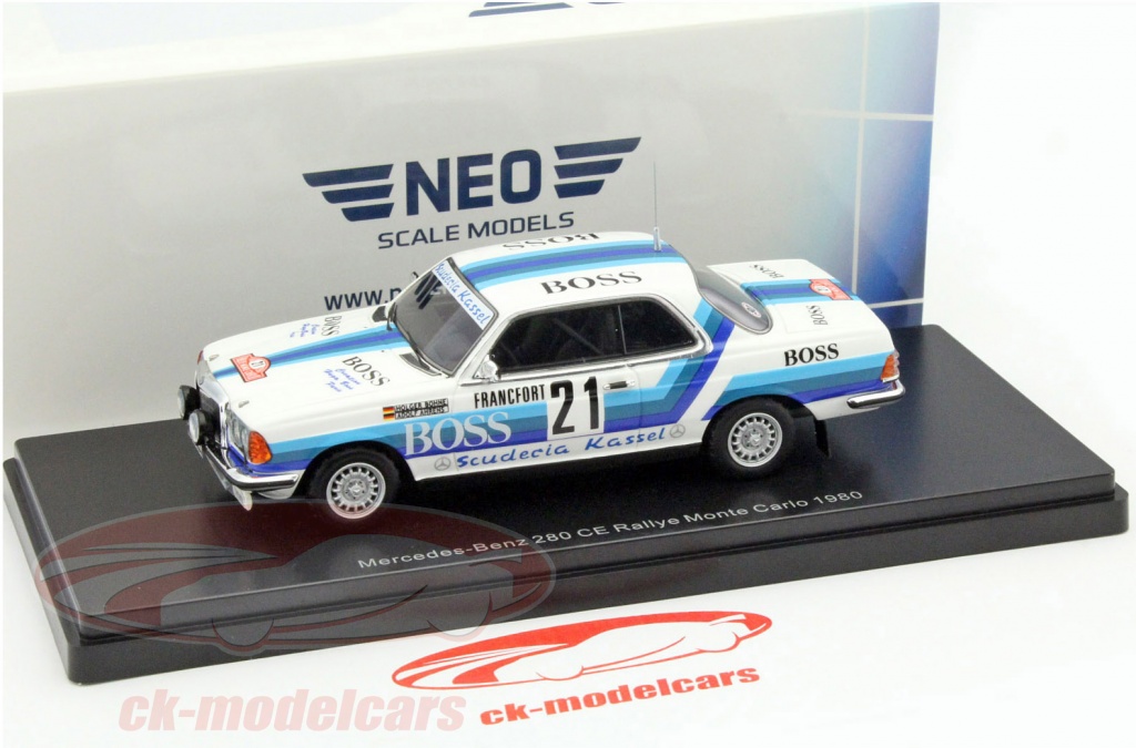 Miniature Neoscale 1/43 - Mercedes 280CE Coupe Rallye Monte-Carlo 1980 #31 (neuf)