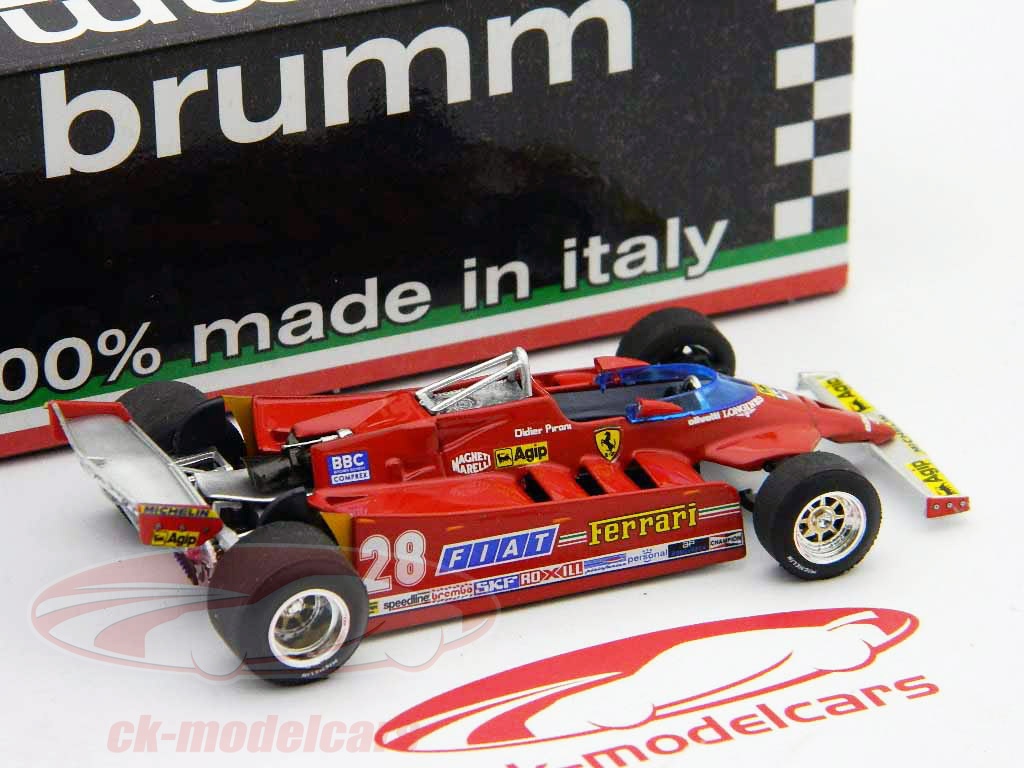Comprex Ferrari Brumm 1:43 D. Ferrari Pironi 126CX COMPREX pratique GP USA Formule 1 ...