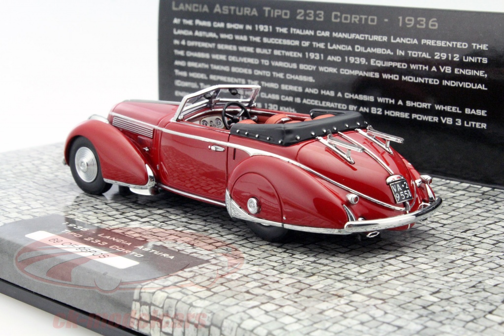 Modèle Réduit Lancia Asturia Tipo 233 1936 - Minichamps 1/18 - Neuf - Collection
