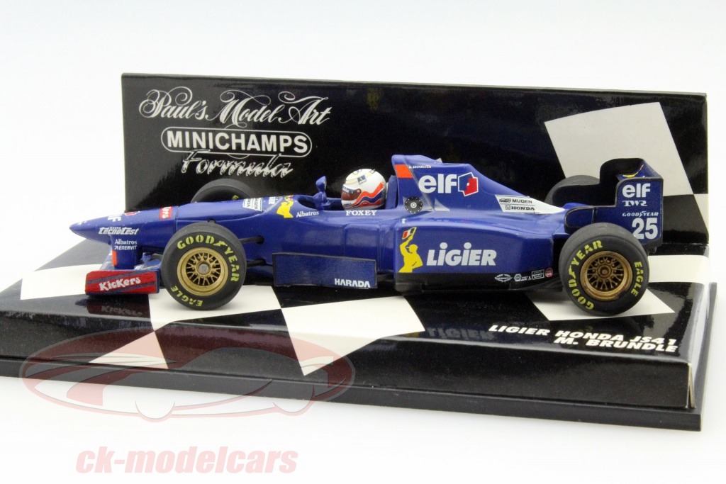 Modèle réduit F1 Ligier Js41 Martin Brundle Belgium Gp 1995 1/43