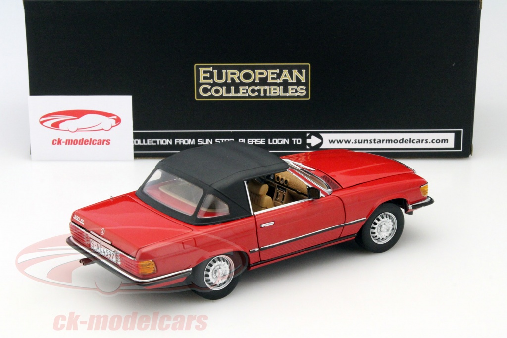 Modèle Auto Mercedes Benz 190 Sl 1955 Rouge - Maisto - Échelle 1:18