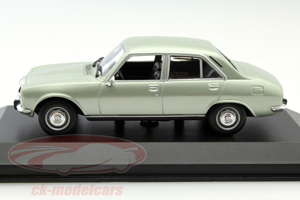 Miniature HECO 1/43 – Peugeot 504 Cabriolet Grise, Résine, Très Bon état