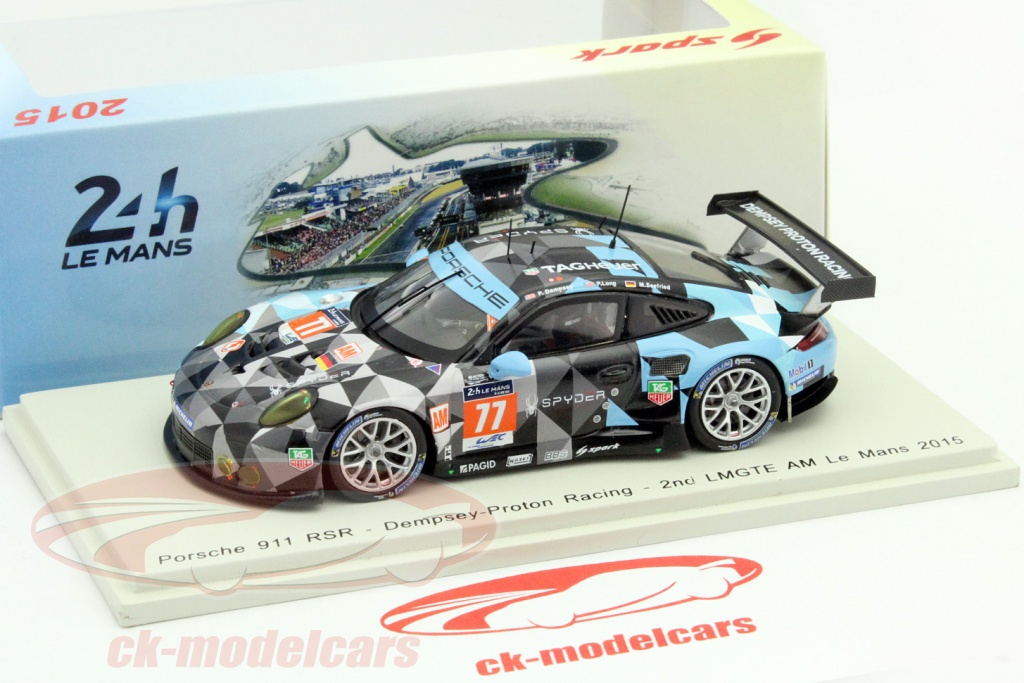 Spark S4672 Porsche 911 RSR Le Mans 2015 #77