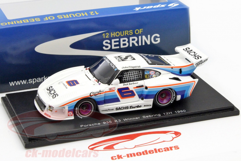 Miniature 1/43 Porsche 935 K3 Sachs – Record Starter Provence – Minichamps/Spark